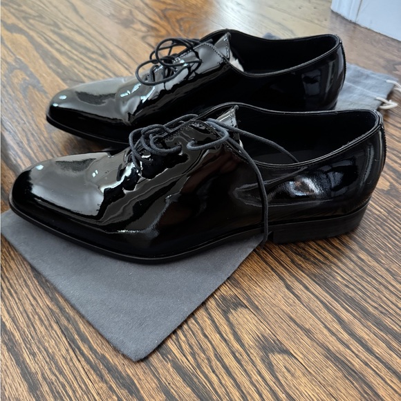 Thomas Bird Mayfair Black Patent Leather Wholecut Men’s dress shoes - Picture 3 of 13